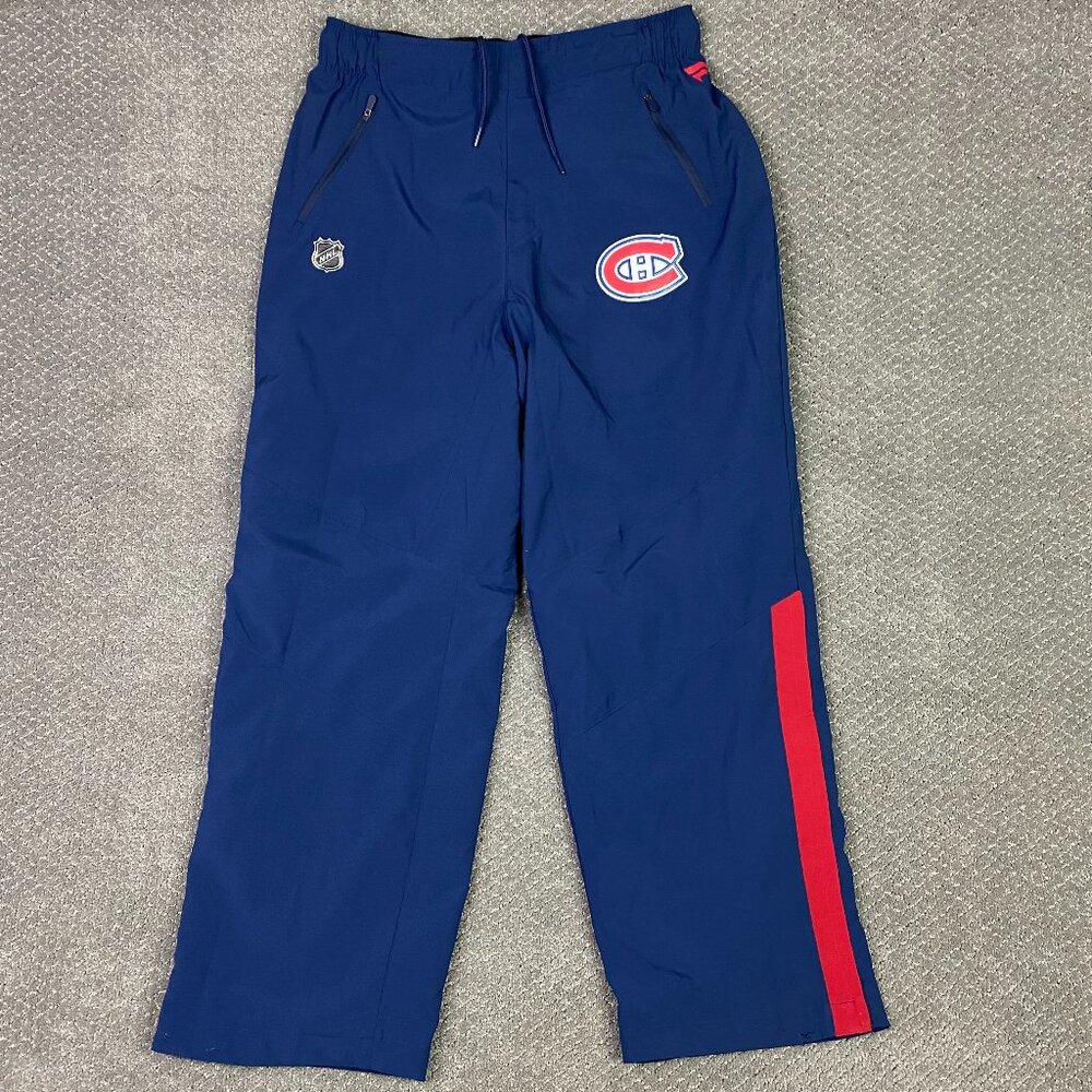 Fanatics Montreal Canadiens Track Pants Men's Large Ankle Zipper Training